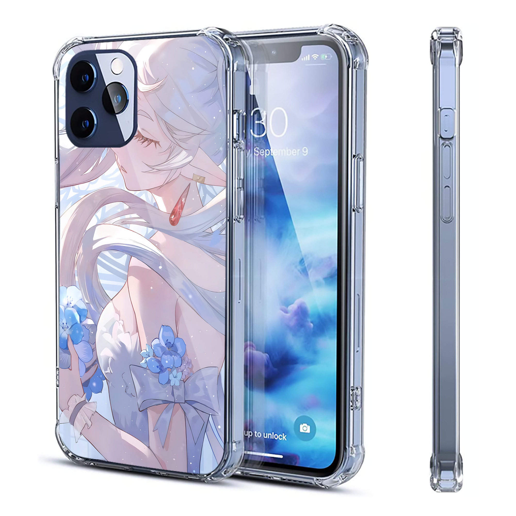 （画像用） 葬送のフリーレン Frieren 【iPhone 12シリーズ対応】透明スマホケース（クリアソフトケース）